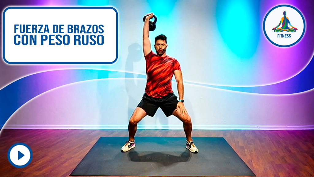 Fuerza de brazos con peso ruso