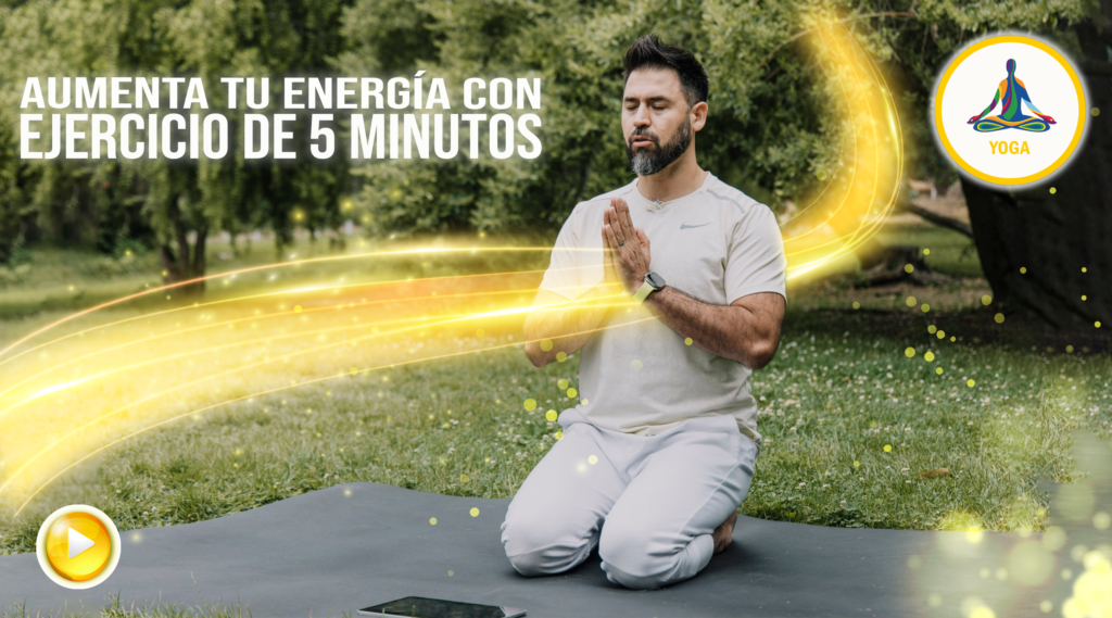 Aumenta tu energía con ejercicio de 5 minutos